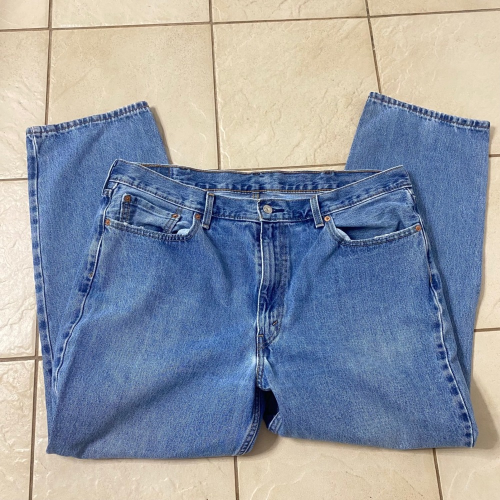 Levi‎ Strauss 550 Relaxed Fit Jeans Mens W40 L30 Blue Denim Straight Leg